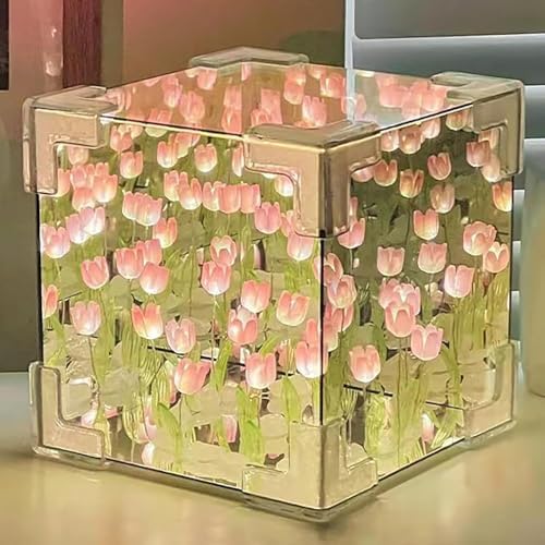 Cubo Tulipanes Lampara